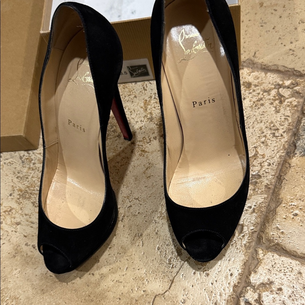 Christian Louboutin banane 140 veau velours